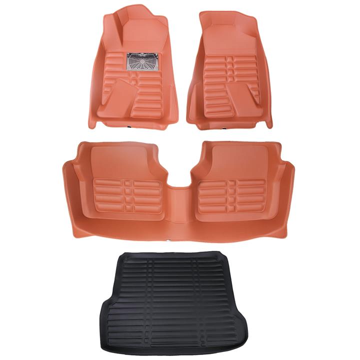 کفپوش سه بعدی خودرو  کد 34 مناسب برای پژو405 به همراه کفپوش صندوق